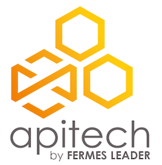 Logo Apitech by Fermes LEADER réseau de ruches connectées pour les pollinisateurs